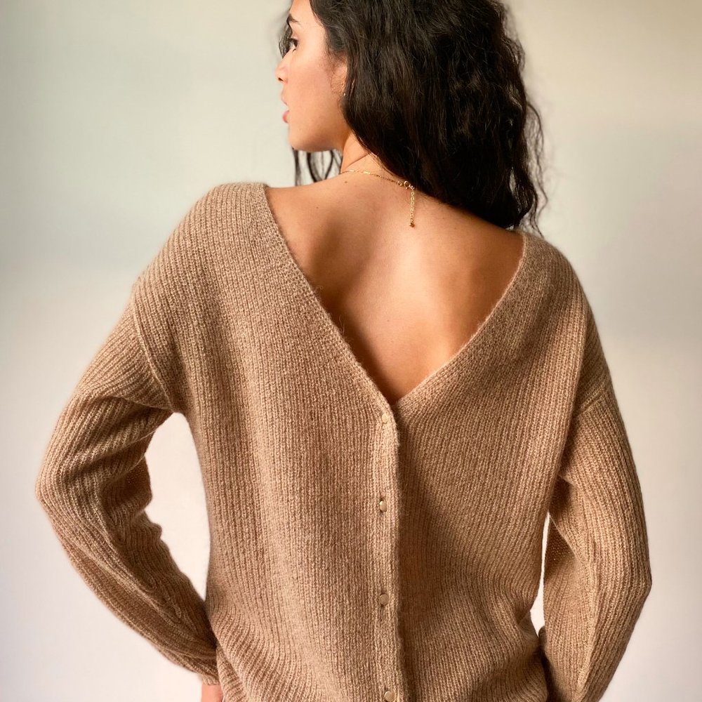 Sz M - Wilfred Front to Back Cardigan - Caramel